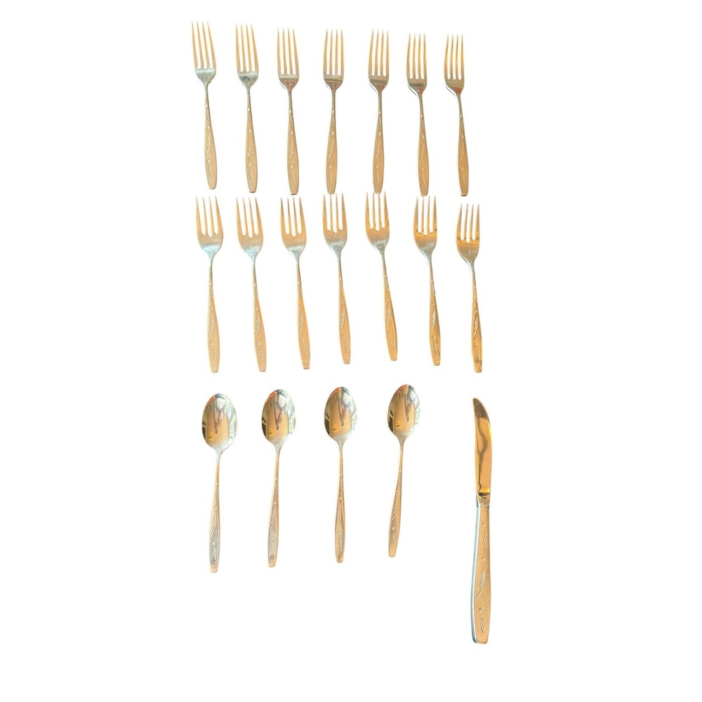 International Stainless Flatware‎ Silver Deluxe Tonight Atomic Starburst